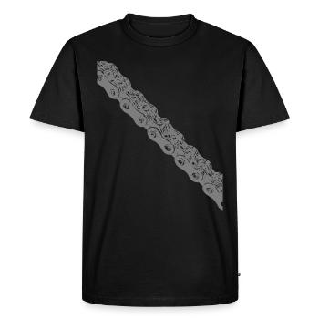 aurait eu une chaîne de vélo - T-shirt Premium bio Homme - noir - Devant - Nico (187cm)