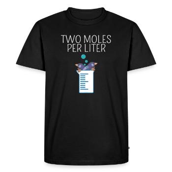 Chemistry Enthusiast - Men's Premium Organic T-Shirt - black - Front - Nico (187cm)
