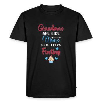 Grandmas - Men's Premium Organic T-Shirt - black - Front - Nico (187cm)