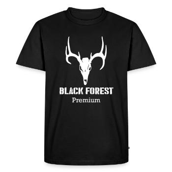 Prime Forêt-Noire - T-shirt Premium bio Homme - noir - Devant - Nico (187cm)