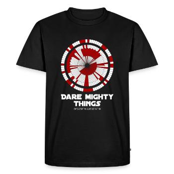 Dare Mighty Things Perseverance Mars Rover Landing - Men's Premium Organic T-Shirt - black - Front - Nico (187cm)