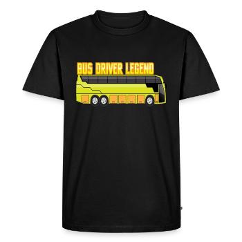 bus bus bus chauffeur de voyage coeur rythme voyage vacances - T-shirt Premium bio Homme - noir - Devant - Nico (187cm)