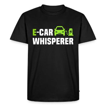 Eauto E-Car Electric Car - Men's Premium Organic T-Shirt - black - Front - Nico (187cm)