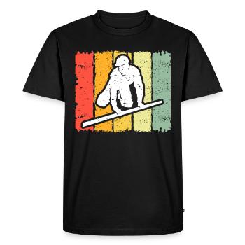 Screed layer Occupation Floor layer Construction worker Screed - Men's Premium Organic T-Shirt - black - Front - Nico (187cm)