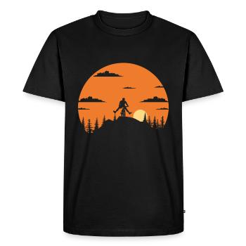 Lustiges Fahrradfahrer Radfahrer Fahrrad - Männer Premium Bio T-Shirt - Schwarz - Vorne - Nico (187cm)