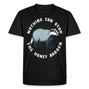 dachse dachshöhle dachsbau honigdachs waldtier - T-shirt Premium bio Homme - noir - Devant - Nico (187cm)