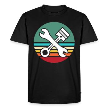 Screwdriver Mechanic Auto Tool - Men's Premium Organic T-Shirt - black - Front - Nico (187cm)