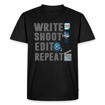 Films Réalisateur Acteur Actrice Film - T-shirt Premium bio Homme - noir - Devant - Nico (187cm)
