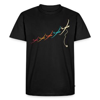 Planeur Vol à voile Vol à voile - T-shirt Premium bio Homme - noir - Devant - Nico (187cm)