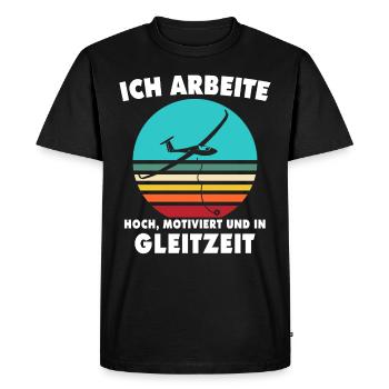 Segelflieger Segelfliegen Segelflug - Männer Premium Bio T-Shirt - Schwarz - Vorne - Nico (187cm)