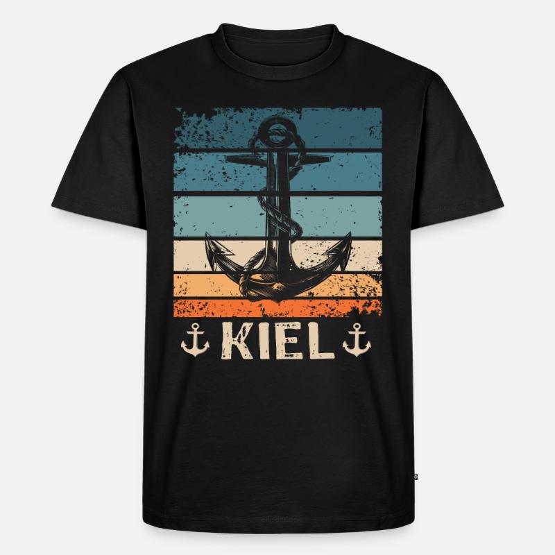 Kiel Saying Kiel Souvenir - Men's Premium Organic T-Shirt - black