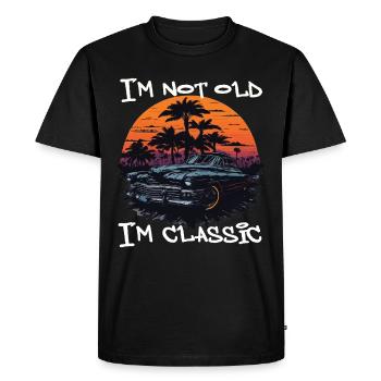 I ́m Not Old I ́m Classic - Men's Premium Organic T-Shirt - black - Front - Nico (187cm)