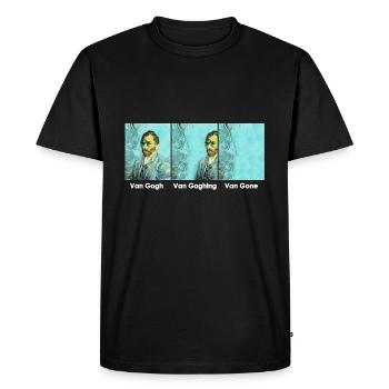 Van Gogh Van Goghing Van Gone Meme - T-shirt Premium bio Homme - noir - Devant - Nico (187cm)
