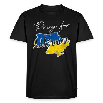 Ukraine War - Men's Premium Organic T-Shirt - black - Front - Nico (187cm)