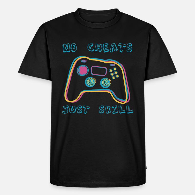 No Cheats Just Skill - Männer Premium Bio T-Shirt - Schwarz