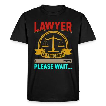 Anwalt Lawyer Student - Men's Premium Organic T-Shirt - black - Front - Nico (187cm)