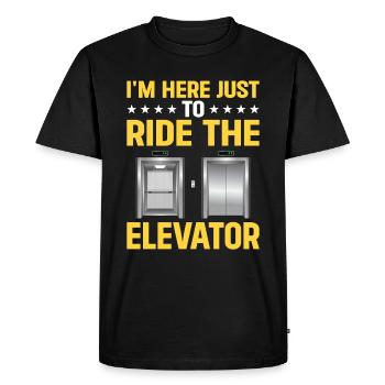Elevator driver - Men's Premium Organic T-Shirt - black - Front - Nico (187cm)
