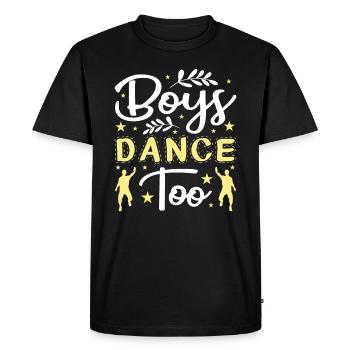 Les garçons dansent aussi Ballerine Danse - T-shirt Premium bio Homme - noir - Devant - Nico (187cm)
