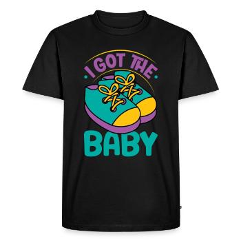Cadeau Enceinte Femme Enceinte Schwa Enceinte - T-shirt Premium bio Homme - noir - Devant - Nico (187cm)