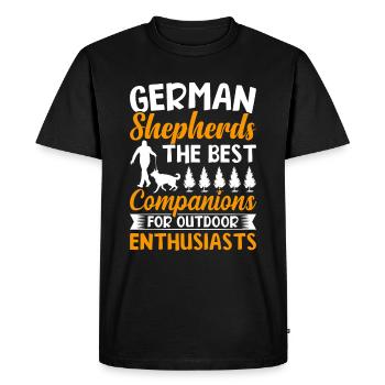 Chien Berger Allemand Cadeau - T-shirt Premium bio Homme - noir - Devant - Nico (187cm)
