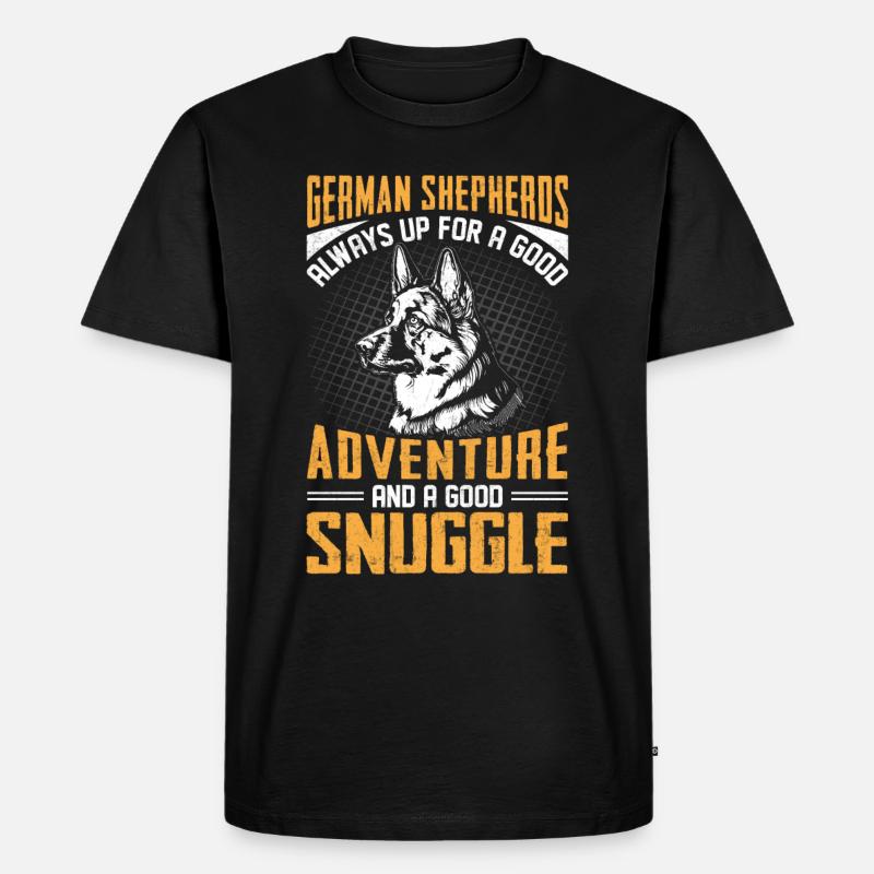 Schäferhund - Männer Premium Bio T-Shirt - Schwarz