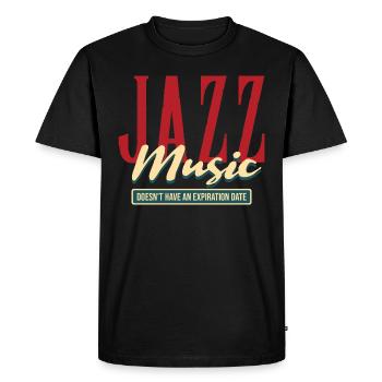 jazz - T-shirt Premium bio Homme - noir - Devant - Nico (187cm)