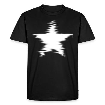 Étoile blanche floue Look cool idée cadeau - T-shirt Premium bio Homme - noir - Devant - Nico (187cm)