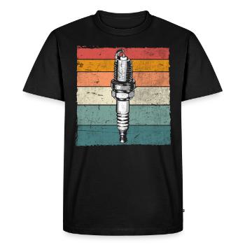 Spark plugs Car mechanics and car mechanics - Men's Premium Organic T-Shirt - black - Front - Nico (187cm)