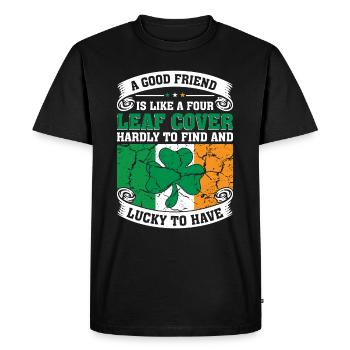 Ireland Irish Irish Flag Irish St Patricks Day - Men's Premium Organic T-Shirt - black - Front - Nico (187cm)