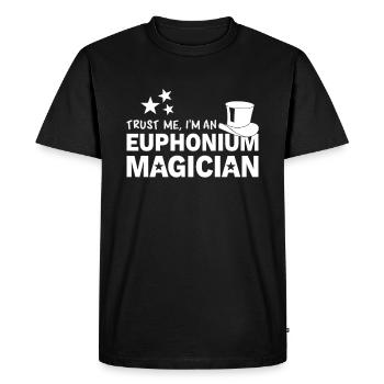 Euphonium Eufonium Brass Tuba Horn Dicton - T-shirt Premium bio Homme - noir - Devant - Nico (187cm)