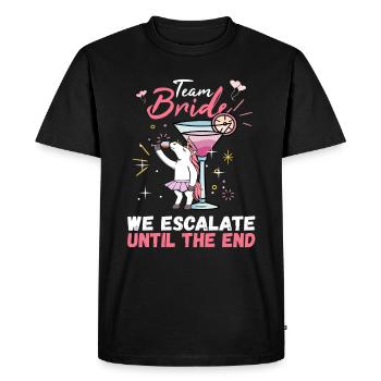 Team Bride JGA Enterrement de vie de garçon Polter Girls - T-shirt Premium bio Homme - noir - Devant - Nico (187cm)