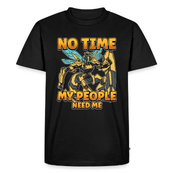 Pas de temps Ma colonie a besoin de moi Apiculteurs Abeilles - T-shirt Premium bio Homme - noir - Devant - Nico (187cm)