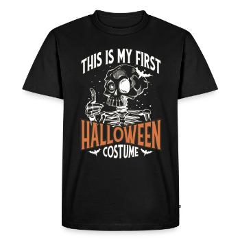 This is My 1st Halloween Costume With Boo Pumpkin - Men's Premium Organic T-Shirt - black - Front - Nico (187cm)