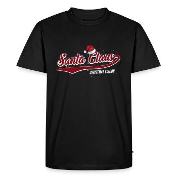 Tenue de l’édition de Noël du Père Noël - T-shirt Premium bio Homme - noir - Devant - Nico (187cm)