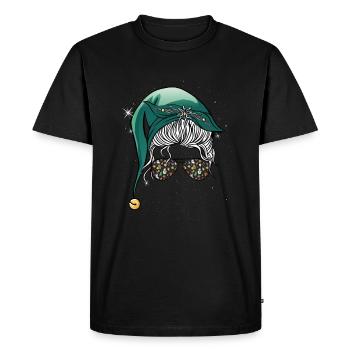 Joyeux Noël Mère beaux cadeaux - T-shirt Premium bio Homme - noir - Devant - Nico (187cm)