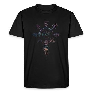 Celtic Vikinger Vegvisir compas Vikings - T-shirt Premium bio Homme - noir - Devant - Nico (187cm)