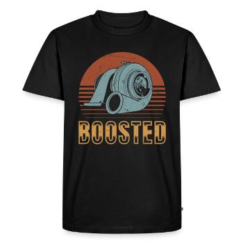 Turbocharger Boosted - Turbo & Tuning - Men's Premium Organic T-Shirt - black - Front - Nico (187cm)