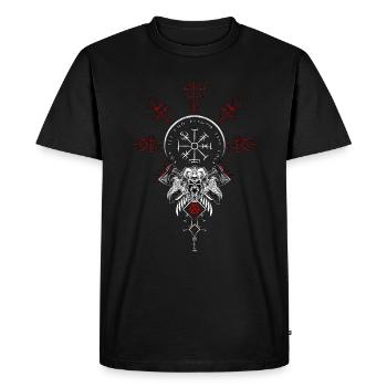 Celtic Viking Vegvisir Compass Viking - Men's Premium Organic T-Shirt - black - Front - Nico (187cm)
