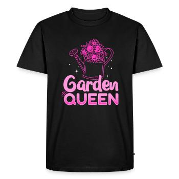 Garden Queen - Amoureux des jardins - T-shirt Premium bio Homme - noir - Devant - Nico (187cm)