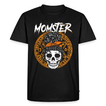 MOMSTER capture l’ d’Halloween - T-shirt Premium bio Homme - noir - Devant - Nico (187cm)