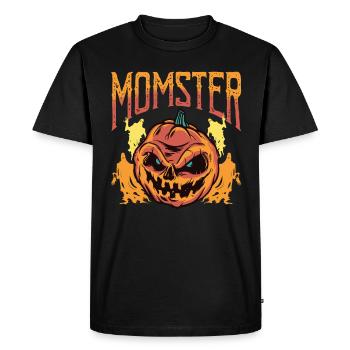 MOMSTER capture l’ d’Halloween - T-shirt Premium bio Homme - noir - Devant - Nico (187cm)