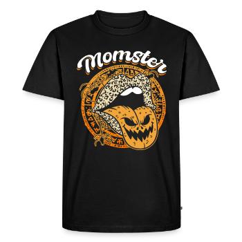 MOMSTER capture l’ d’Halloween - T-shirt Premium bio Homme - noir - Devant - Nico (187cm)