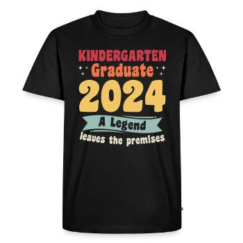 Proud Kindergarten Graduate 2024 - Men's Premium Organic T-Shirt - black - Front - Nico (187cm)
