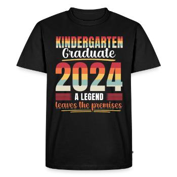 Proud Kindergarten Graduate 2024 - Men's Premium Organic T-Shirt - black - Front - Nico (187cm)