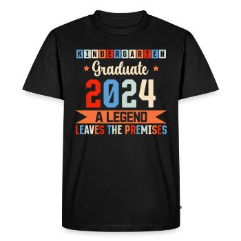 Proud Kindergarten Graduate 2024 - Men's Premium Organic T-Shirt - black - Front - Nico (187cm)