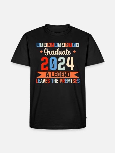 Proud Kindergarten Graduate 2024 - Men's Premium Organic T-Shirt - black
