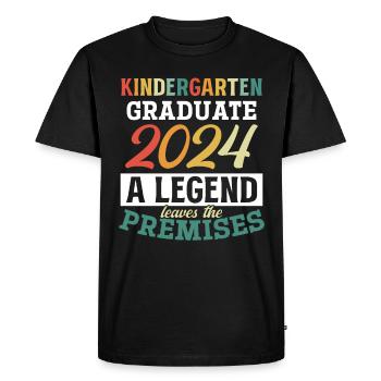 Proud Kindergarten Graduate 2024 - Men's Premium Organic T-Shirt - black - Front - Nico (187cm)