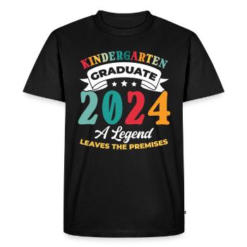 Proud Kindergarten Graduate 2024 - Men's Premium Organic T-Shirt - black - Front - Nico (187cm)