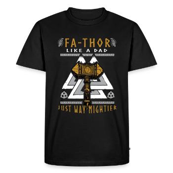 Vathor - Father's Day Father's Day Gift Viking - Men's Premium Organic T-Shirt - black - Front - Nico (187cm)