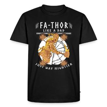 Vathor - Father's Day Father's Day Gift Viking - Men's Premium Organic T-Shirt - black - Front - Nico (187cm)